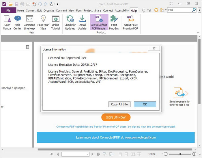 Foxit PhantomPDF Business 9.7.2.29539