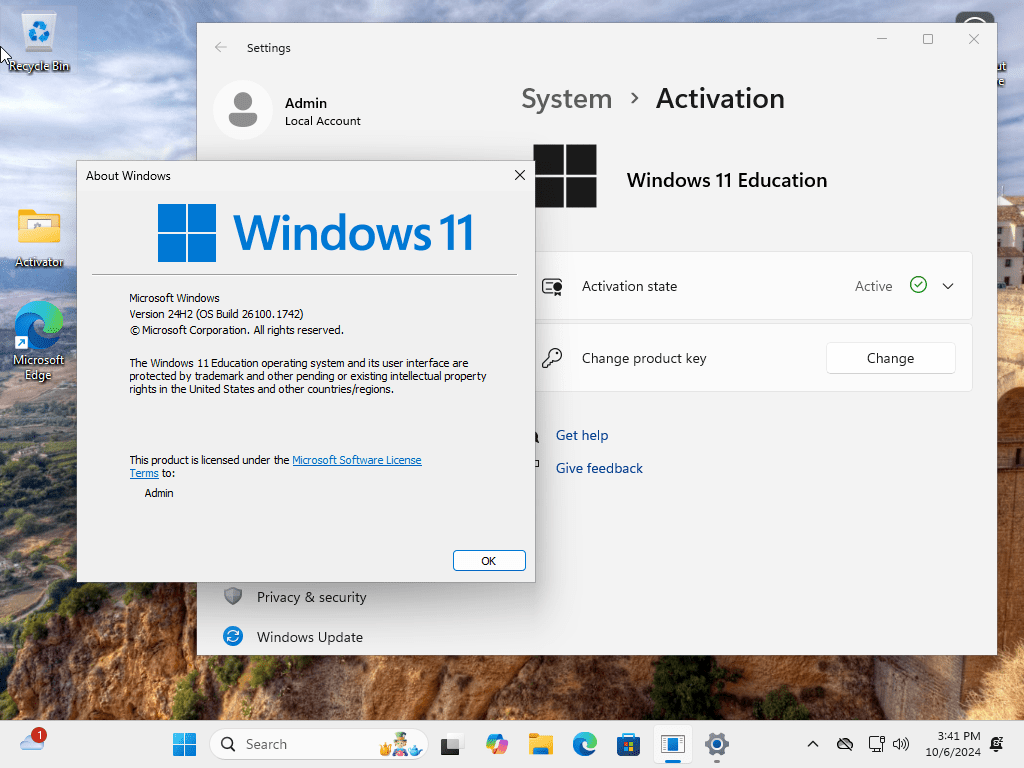 Windows 11 24h2 sobre