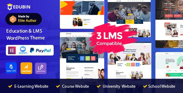 Edubin 9.3.4 - Education WordPress Theme