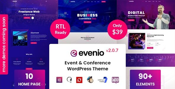 Evenio 2.1.2 - Event Conference WordPress