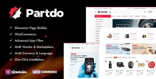 Partdo 1.2.9 - Auto Parts and Tools Shop WooCommerce Theme