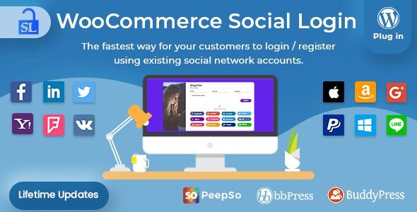 Social Login 2.7.8 - WordPress / WooCommerce Plugin